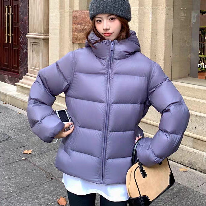 多多新款轻盈版加厚连帽羽绒服泡芙云朵鹅绒保暖羽绒服外套d1343