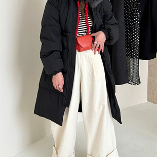 661 配毛领狐狸毛真毛可拆卸 多多加厚宽松长款 保暖羽绒服外套