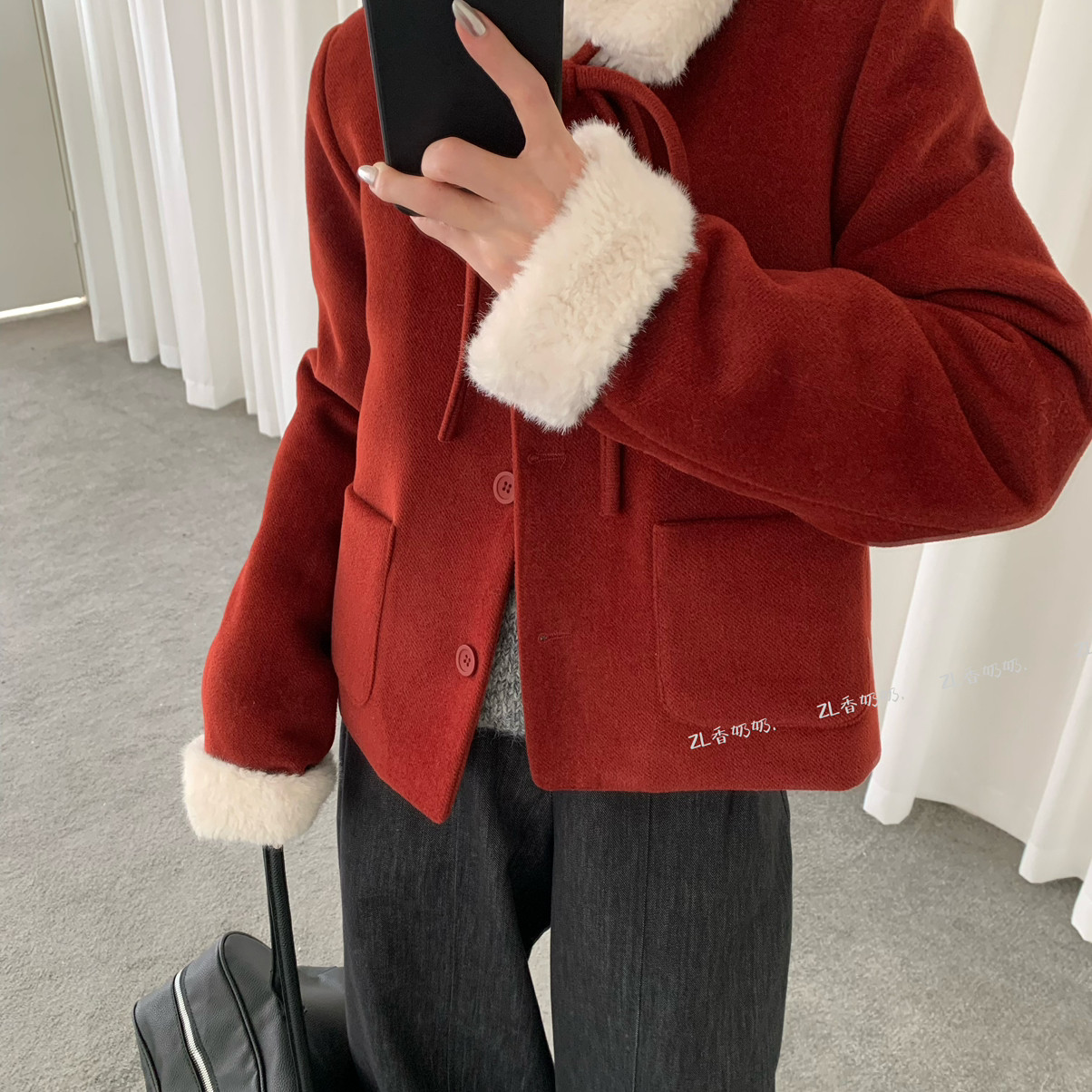 多多小众羽绒服外套(配毛领卡兔毛领仿毛可拆卸)2738