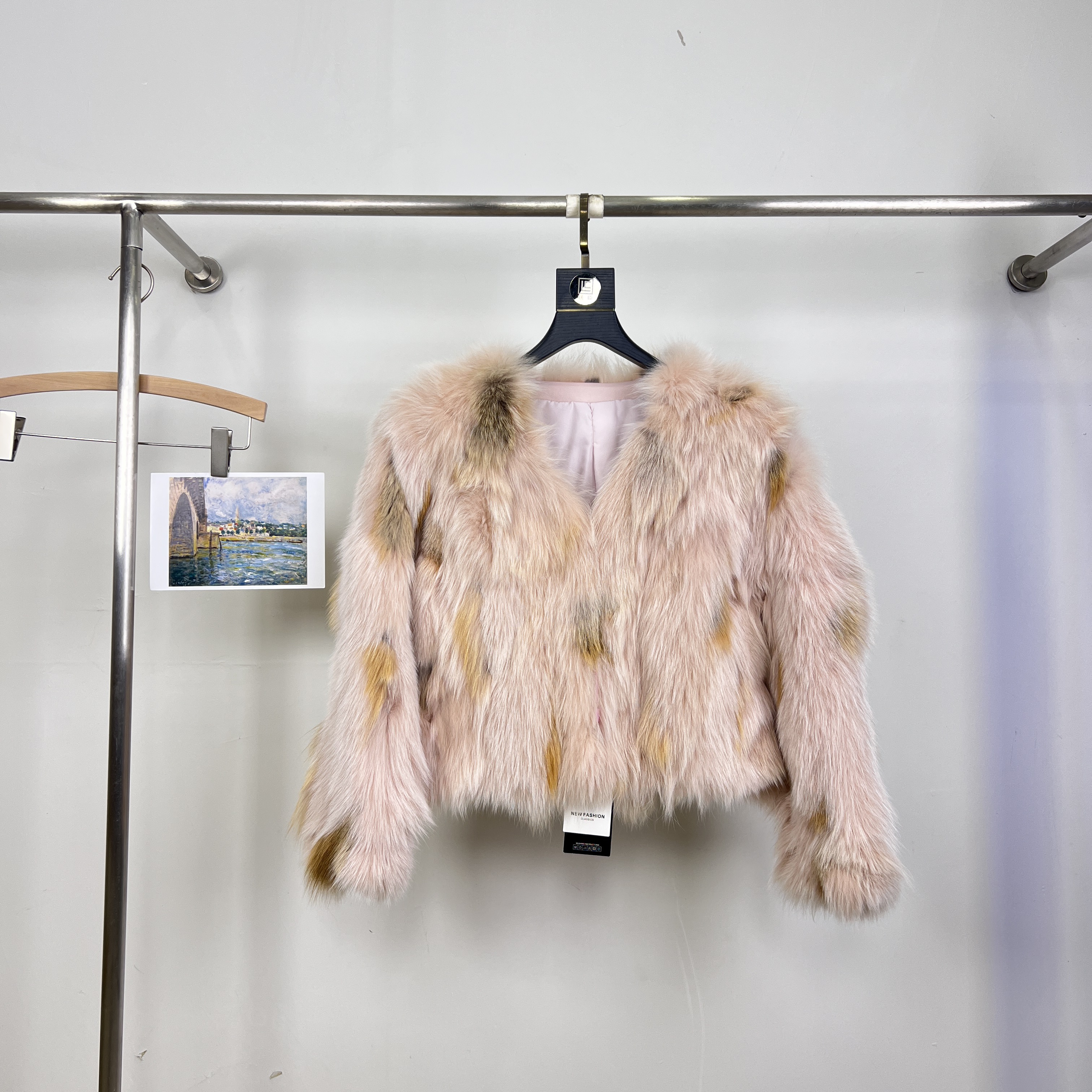 多多小众口狐狸毛大衣皮草女外套皮草(含100狐狸毛)FM176