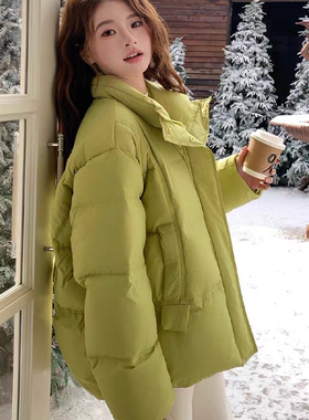多多2025冬季新款复古宽松显瘦百搭泡芙保暖羽绒服外套d1396