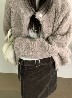 多多羊毛全羊毛外套韩版休闲时尚羊毛外套(含100羊毛)jin61231