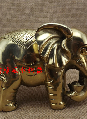 大号纯铜大象黄铜象铜大象客厅吉象家居工艺品摆件一对饰品摆设铜