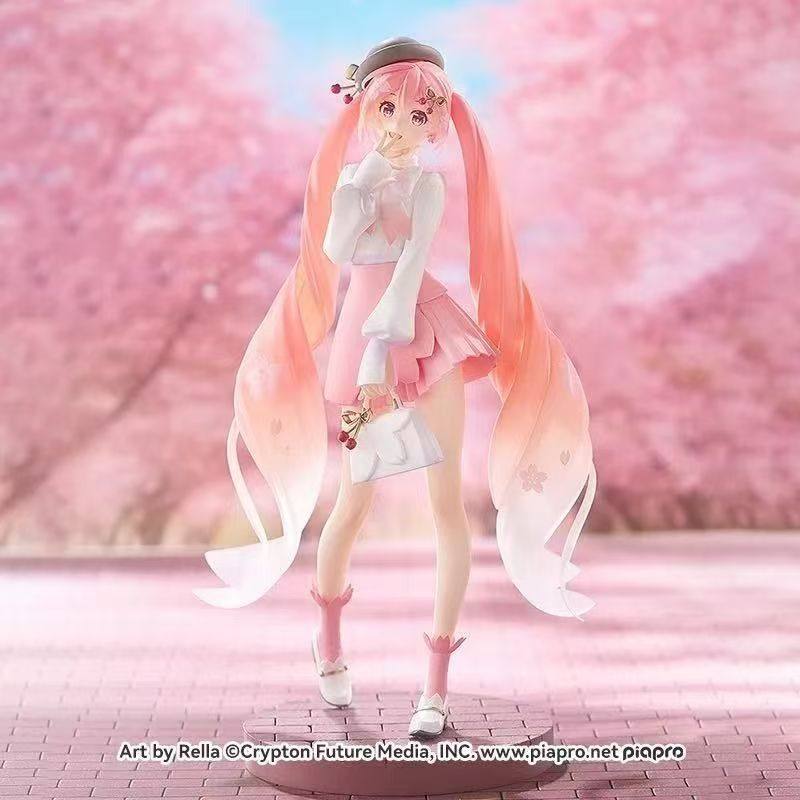 现货GSC初音未来赏花穿搭手办