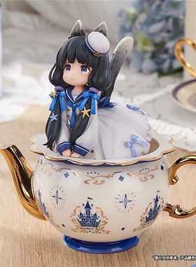 现货 RIBOSE核糖DLC 茶会猫影法师 茶壶喵「茶会猫·奶牛猫」手办