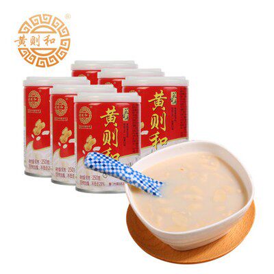 黄则和花生汤厦门特产花生汤罐头250g*6罐营养早餐饮品开罐即食