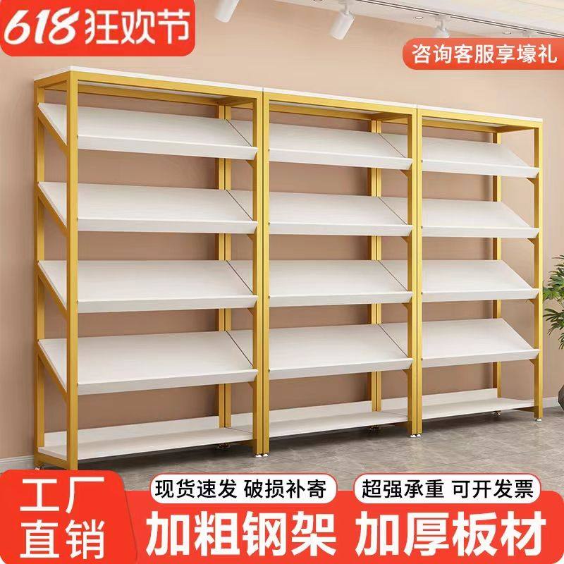 鞋店展示架实体店货架商场童鞋拖鞋架多层商业斜面置物架货架鞋架
