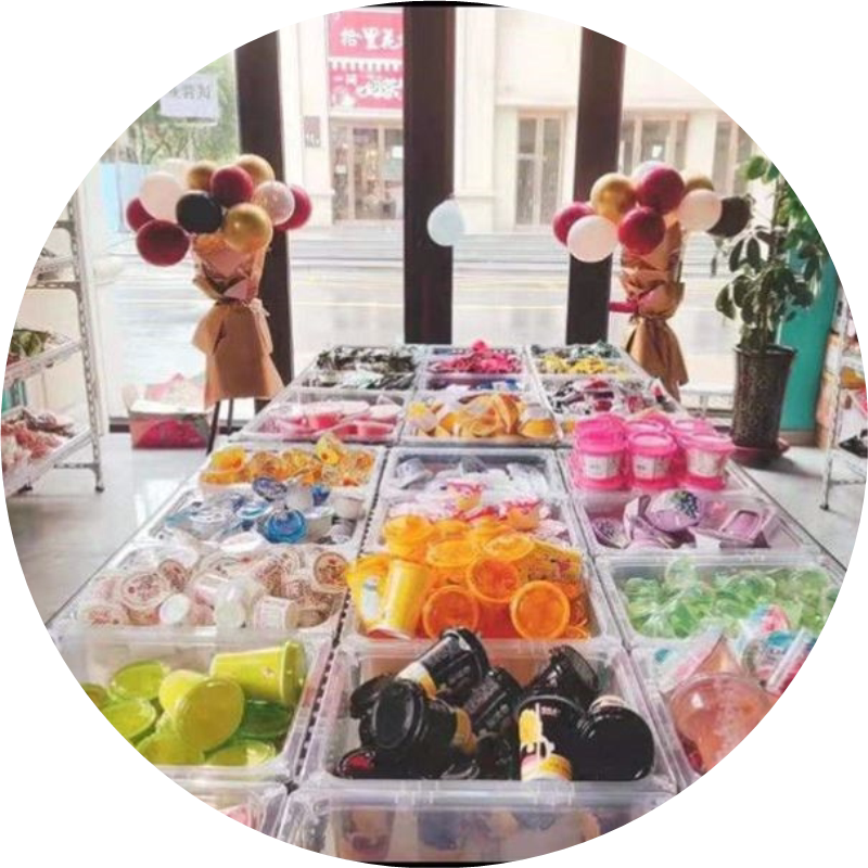 超市散称零食展示架果冻糖果小食品中岛展示货架小买部促销展示柜