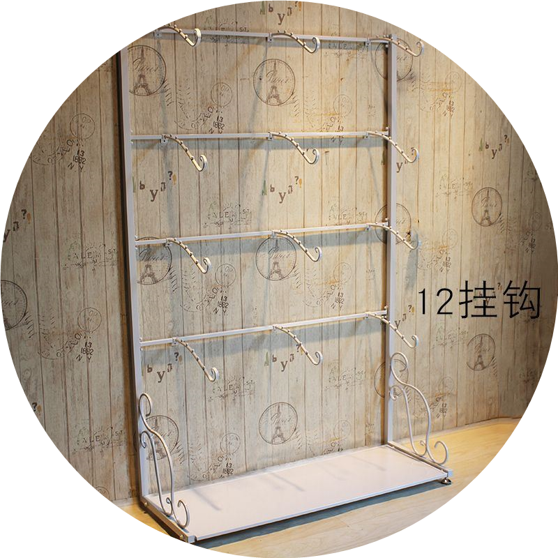 央铁内衣架子展示架铁艺落地式靠墙免钉免打孔内裤文胸罩内衣货架