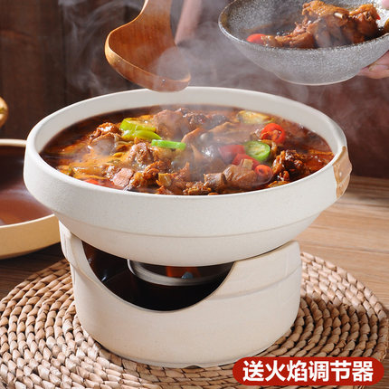 酒精炉子小火锅商用干锅锅具小锅仔加热明炉陶瓷砂锅炖锅老式土钵