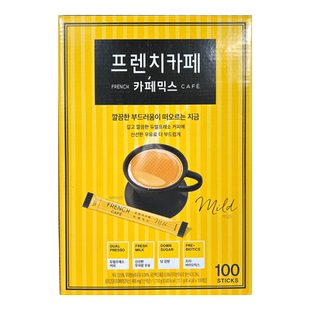 韩国进口南洋FRENCH富然池法式三合一咖啡粉速溶咖啡20/100条盒装