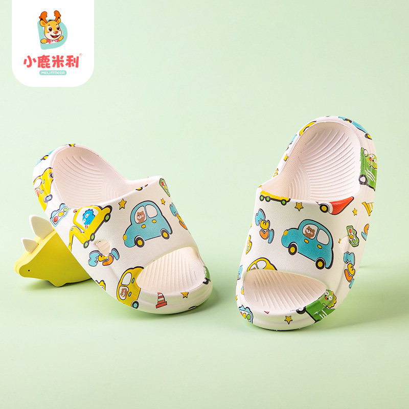 小鹿米利儿童拖鞋夏季新款男孩洗澡浴室防滑卡通女宝凉拖软底防臭