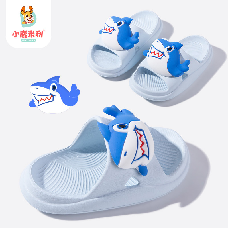 小鹿米利宝宝拖鞋新款男童1-3岁幼儿专用eva外穿防滑透气小孩凉拖