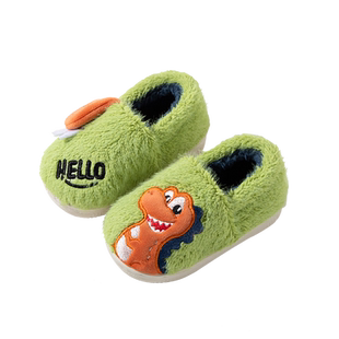 儿童拖鞋男童2024新款冬季室内防滑家居轻便宝宝毛毛棉拖鞋婴幼儿