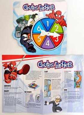 跨境蜘蛛侠Chutes and ladders儿童棋牌游戏亲子对战益智儿童玩具