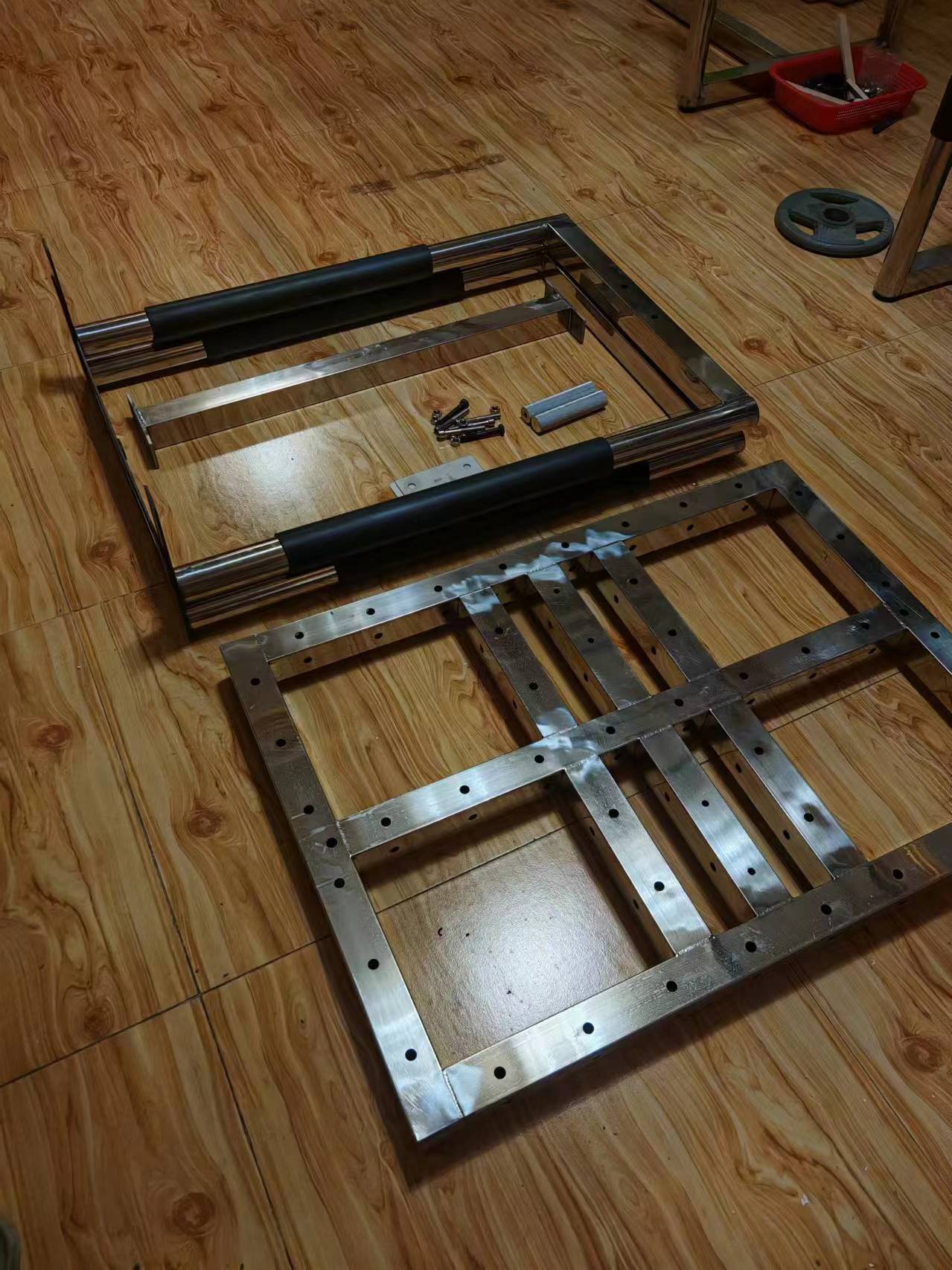 LZS Arm Wrestling Equipment Warehouse: All-Stainless Steel Training Arm Wrestling Table Can Be Disassembled for 28 Kg