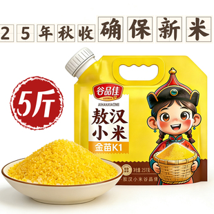 敖汉小米金苗K1黄小米2025年秋季新米内蒙赤峰特产小米粥米油粘稠