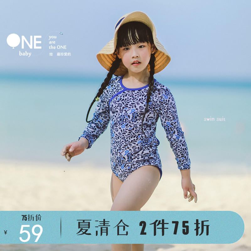 babyONEÖÐʽ¸´¹ÅŮͯÁ¬ÌåÓ¾ÒÂÆìÅÛ³¤ÐäÖйú·ç¶ùͯӾװ±¦±¦Ó¾ÒÂ