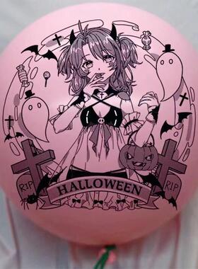 动漫印刷二次元印刷乳胶气球定制气球小雪图案