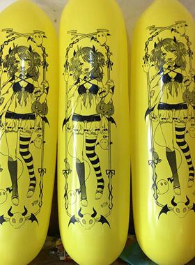 GL500长条乳胶气球印刷动漫二次元图案意大利进口乳胶气球