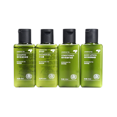 BASINUB洗护套装青柠绿茶香洗发水沐浴露民宿酒店一次性洗沐用品