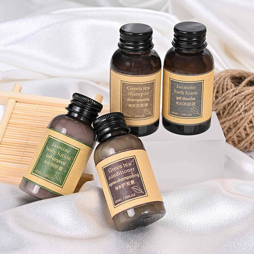 绿茶润肤乳小瓶组合洗发水沐浴露