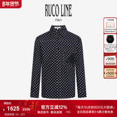 衬衫 外套商场同款 Line如卡莱轻奢波点男士 长袖 棉 Ruco