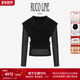 25秋冬外马甲上衣女褶皱纹理附内打底衫 Line如卡莱 新品 Ruco