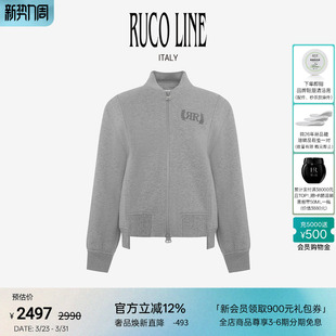 纯棉棒球服外套女宽松休闲运动 秋冬新款 Ruco Line如卡莱
