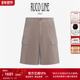 新品 短裤 Ruco Line如卡莱 25秋冬男士 休闲条纹大口袋工装 风
