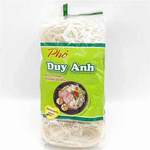 越南维英河粉干米粉 炒牛肉干河粉宽扁米粉400克包邮 pho Duy Anh