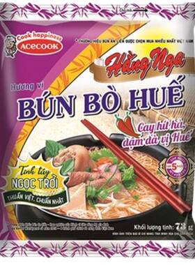 越南进口蟹味速食早餐方便粉丝条泡米线 bun bo hue HANG NGA