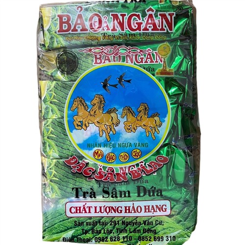 越南香兰绿茶BAO NGAN Tra Sam Dua DANH TRA花草茶农桑茶70g