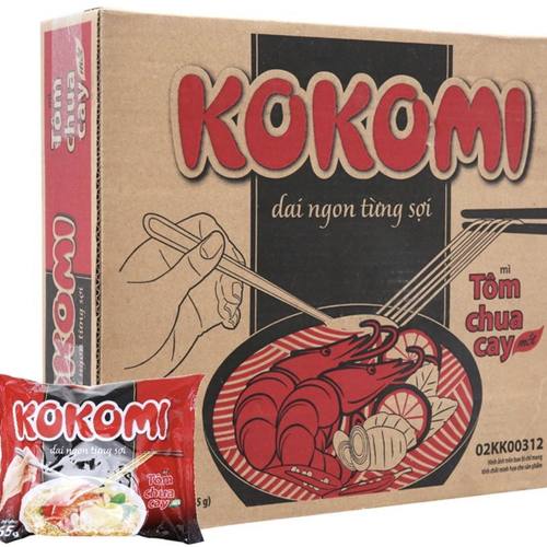 越南虾面原装进口正品整箱30包方便面速食泡面酸辣味 mi kokomi