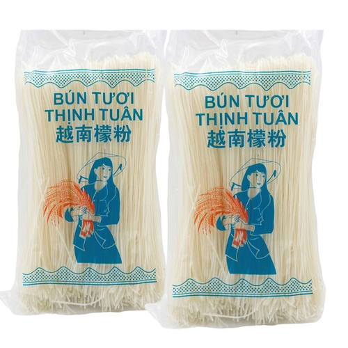 越南进口米粉正品手工圆米线鸡牛肉汤粉bun tuoi thinh Tuan500g