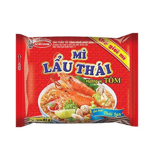 越南方便面Mi lau thai冬阴功汤acecook火锅虾面80g泡面速食面