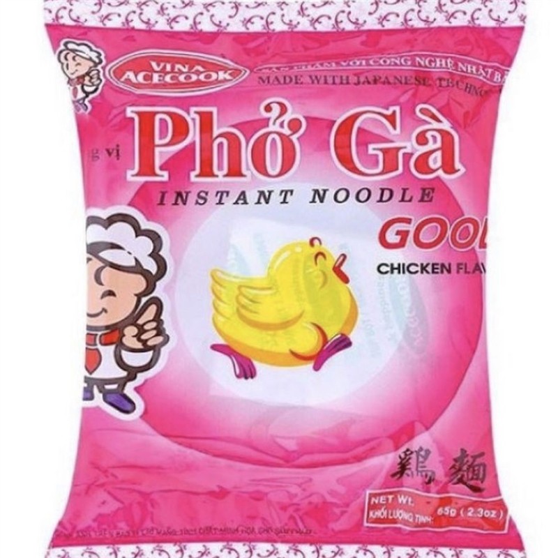 越南泡面进口方便面鸡仔面68克速食泡面面河粉 mi ga god