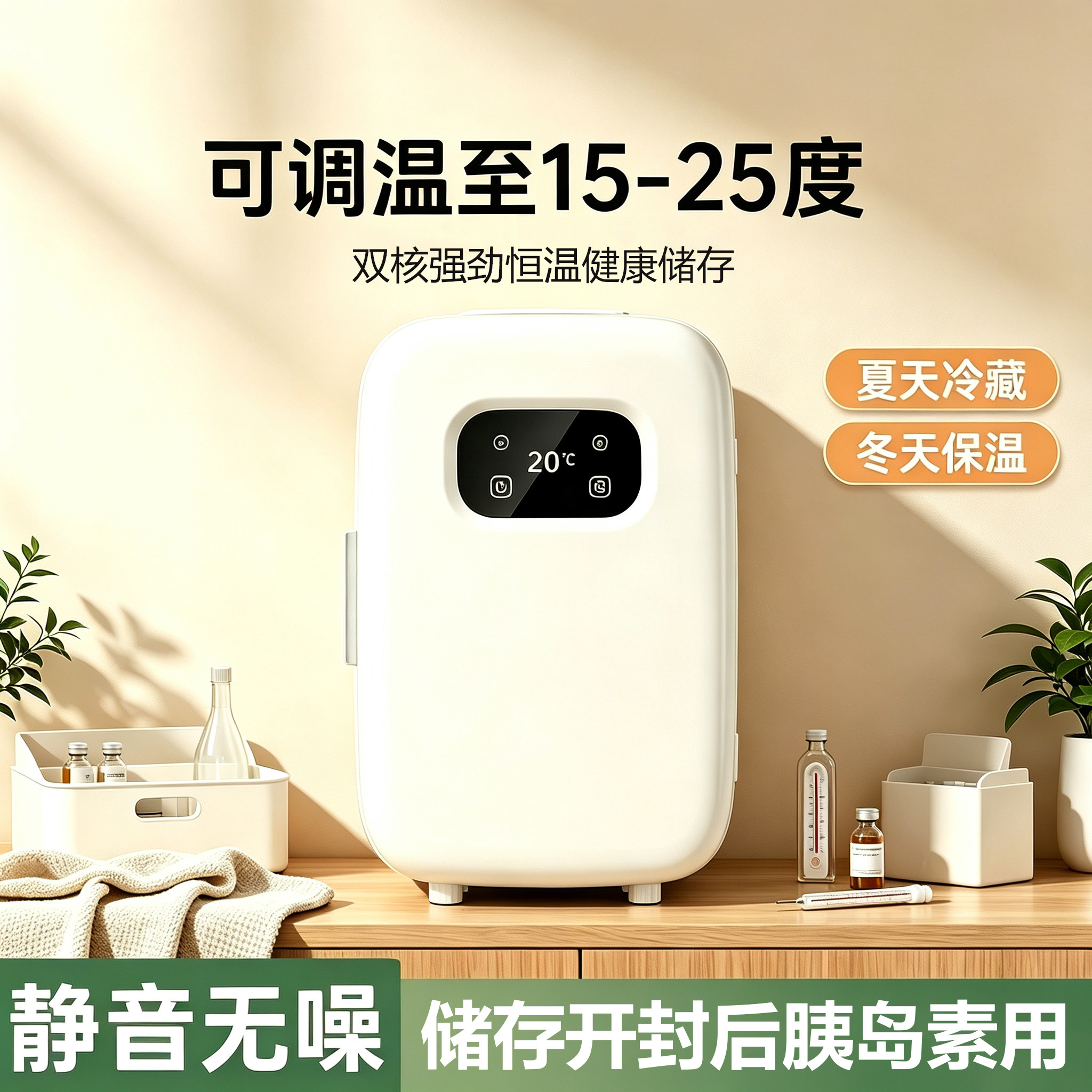 15-25度药品常温小冰箱冷藏车载冰箱/保温箱