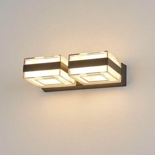 新款户外防水方形简约壁灯别墅走廊灯灯楼梯过道阳台灯大门亚克力