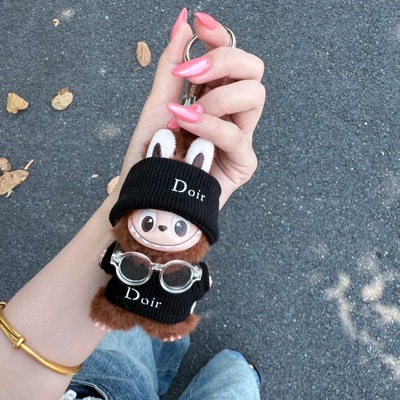 【娃衣】labubu4.0娃衣D家运动风套装mini拉布布四代心底密码衣服