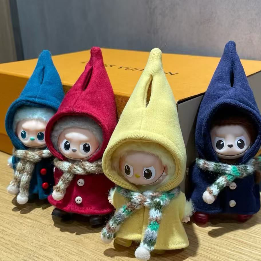 【娃衣】labubu4.0娃衣小红帽魔法斗篷 mini拉布布四代心底密码衣