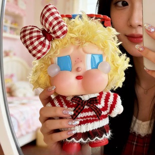 哭娃度假娃衣vacation咕噜咕噜衣服着替 红色条纹毛衣套装 娃衣