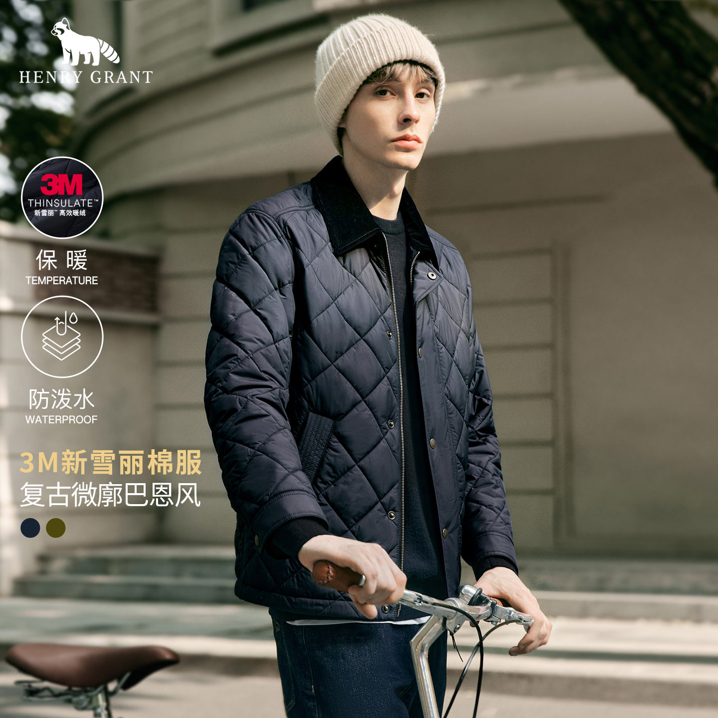 3M新雪丽亨利格兰小熊猫棉服外套图片