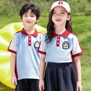 2024新款夏季小学生校服幼儿园园服男女童运动套装老师套