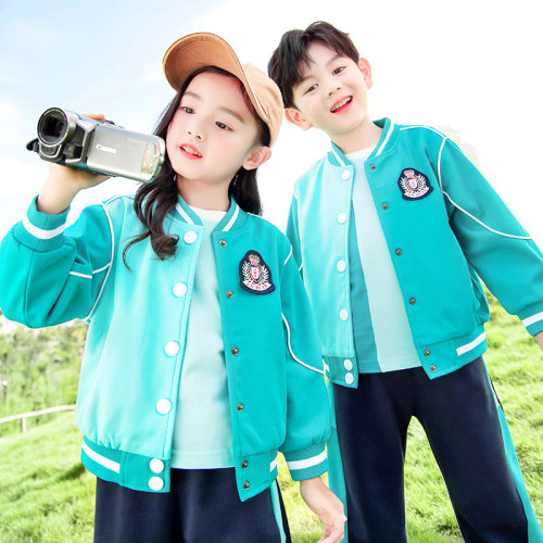 小学生校服秋季三件套幼儿园园服春秋套装棒球服一年级班服运动会