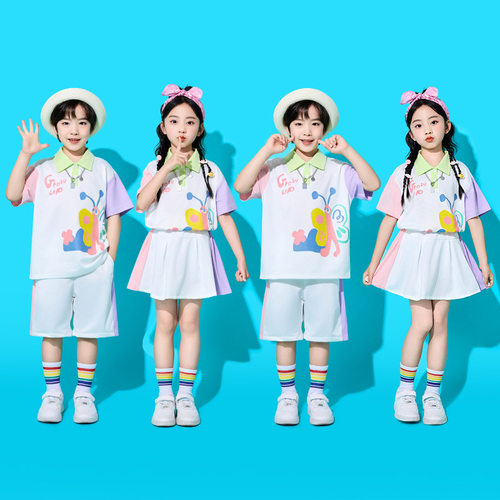 六一儿童表演服啦啦队演出服幼儿园毕业班服舞蹈小学生运动会服装