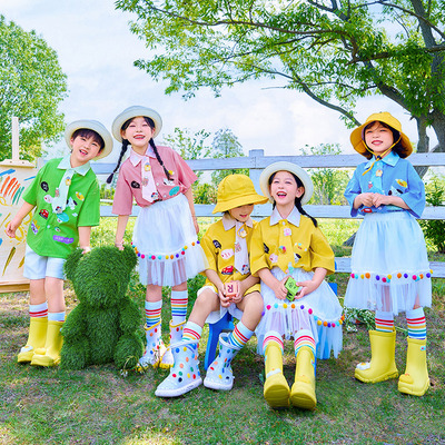 六一儿童啦啦队演出服小学生运动会服装班服幼儿园毕业舞蹈表演服