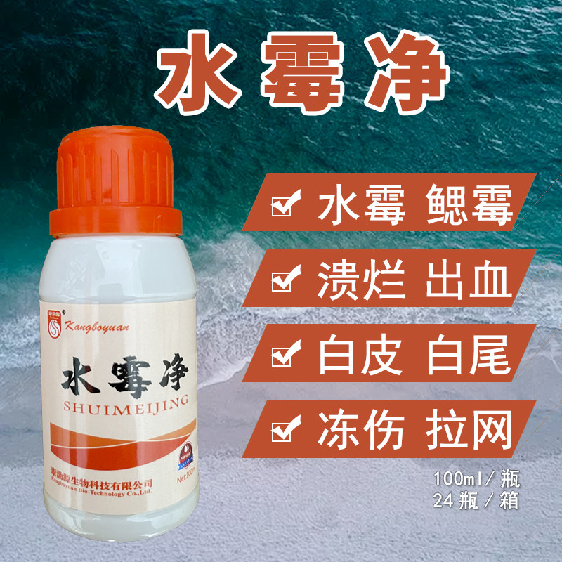 水产养殖鱼药水霉一泼净 锦鲤鱼塘长白毛白点病鳃霉水扬酸大蒜素