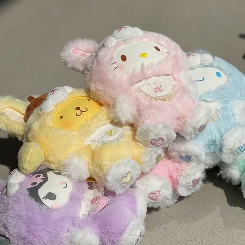 新款三丽鸥精灵兔搪胶毛绒公仔挂件可爱卡通玩偶女生礼物