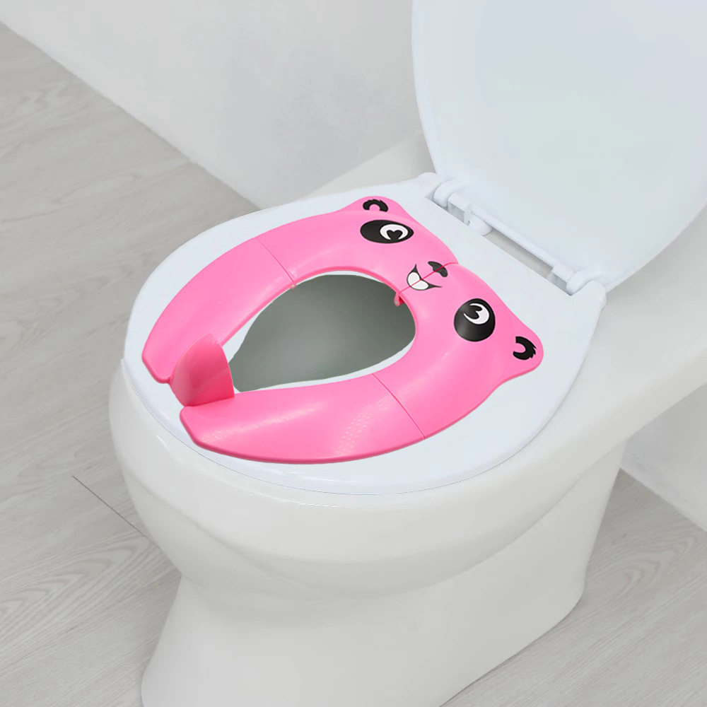 宝宝可爱马桶盖折叠旅行马桶座婴儿卡通便携式坐便圈儿童马桶盖